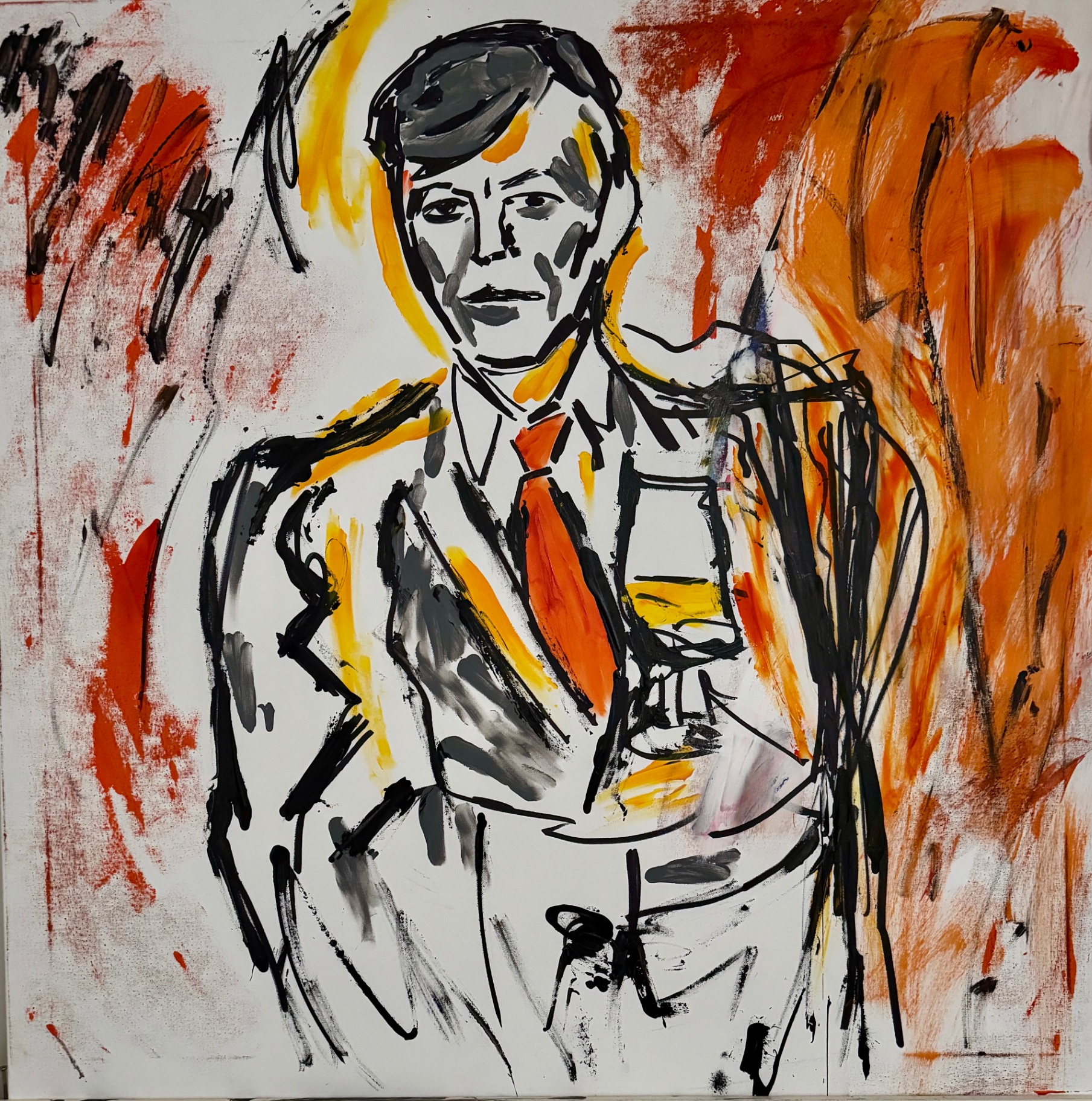 Portrait im expressionistischen Stil